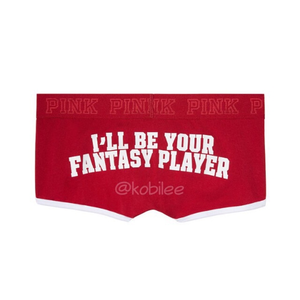 VS Pink logo boyshort panty